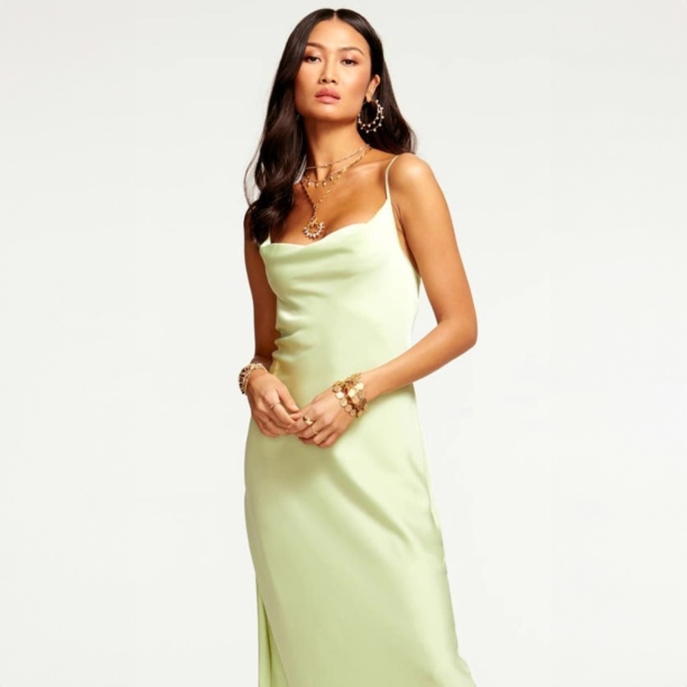 Rome Cowl Neck Satin Slipdress